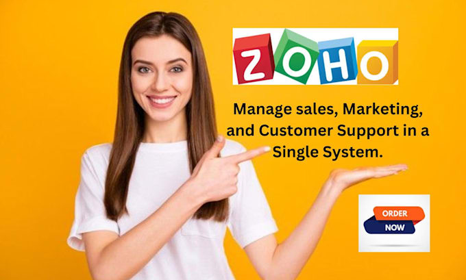 Gig Preview - Setup zoho site website zoho crm book zoho campaign creator zoho automation