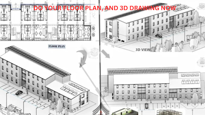 Gig Preview - Do architectural floor plan site plan in autocad with stamp