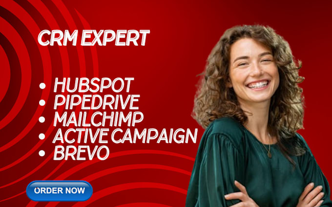 Gig Preview - Setup hubspot mailchimp activecampaign brevo pipedrive crm