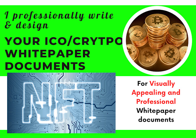 Gig Preview - Do compelling ico white paper writing, engaging crypto white paper design