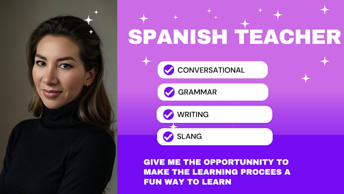 Gig Preview - Teach you spanish I am a native spanish speaker