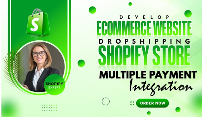 Gig Preview - Do shopify ecommerce and dropshipping store setup with payment gateway