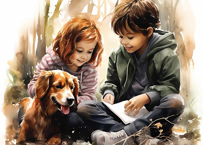 Bestseller - create children story book illustration watercolor