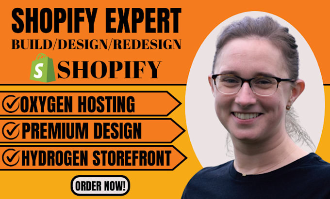 Bestseller - build shopify store and hydrogen storefront, design or redesign shopify website