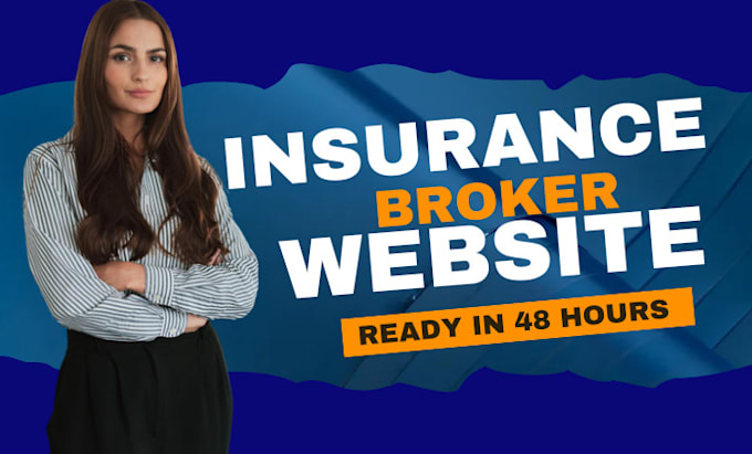 Gig Preview - Insurance broker website life insurance health insurance broker website design