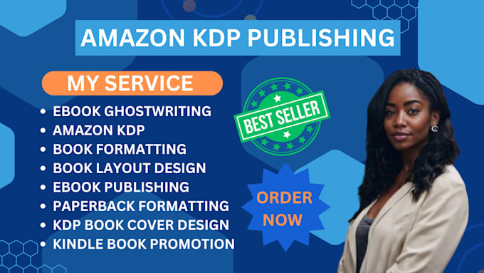 Gig Preview - Do book formatting, book layout design,book publishing for amazon kdp