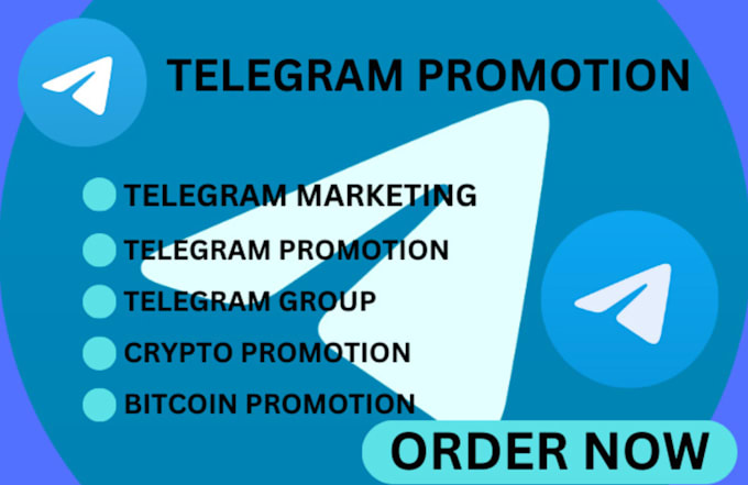 Gig Preview - Do telegram promotion, telegram subscriber, crypto project telegram promotion