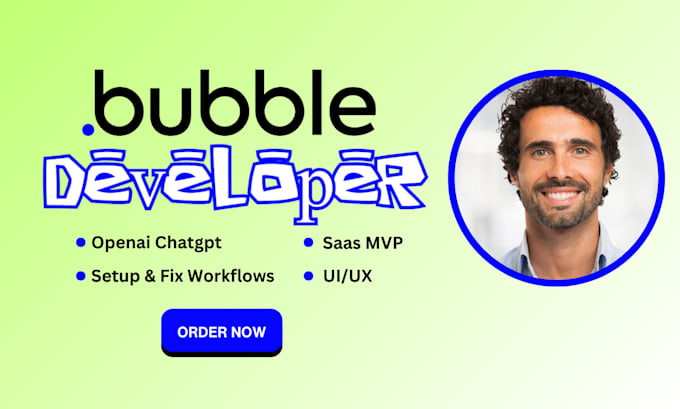 Gig Preview - Build bubble website, saas mvp bubble app developer openai chatgpt api bubble io