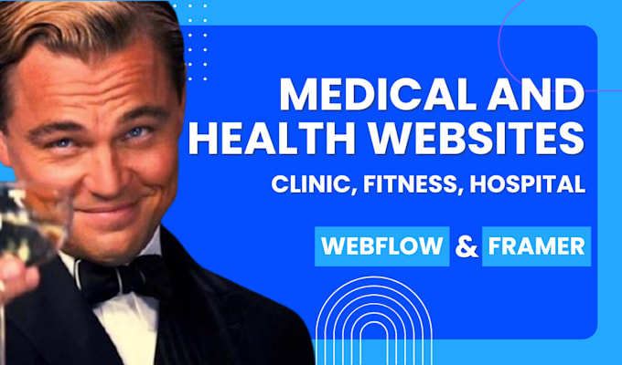 Gig Preview - Professional medical, clinic, fitness, life coaching healthcare, website design