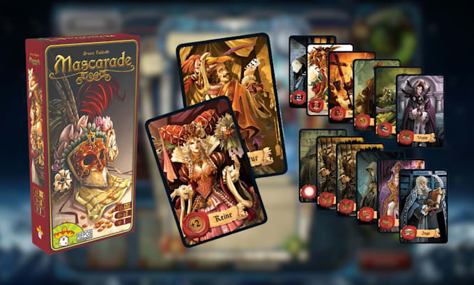 Gig Preview - Create oracle card board game card tarot card art nouveau card game illustration