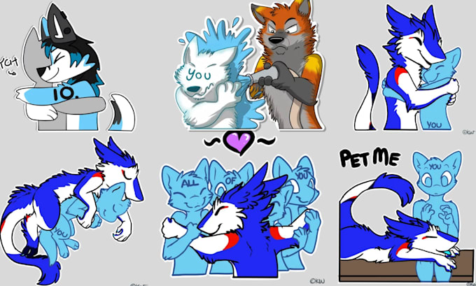 Gig Preview - Draw telegram sticker, crypto sticker, discord sticker, furry, furry sticker