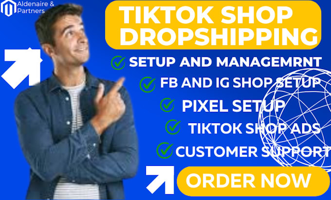 Gig Preview - Setup and manage instagram tiktok shop dropshipping or tiktok shop ads pixel