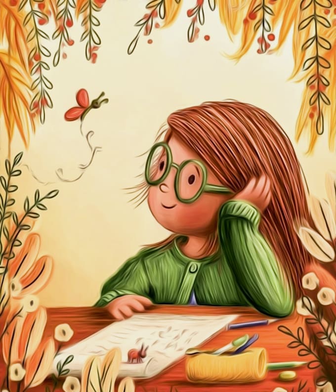 Bestseller - draw digital watercolor children book illustration