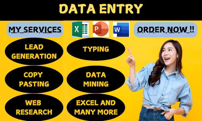 Bestseller - do urgent data entry work or data entry lead generation