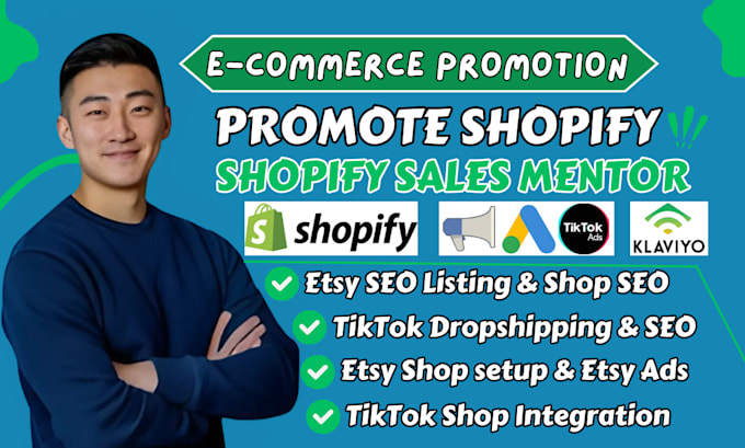 Gig Preview - Be your shopify marketing sales mentor dropshipping marketing tiktok shop ads