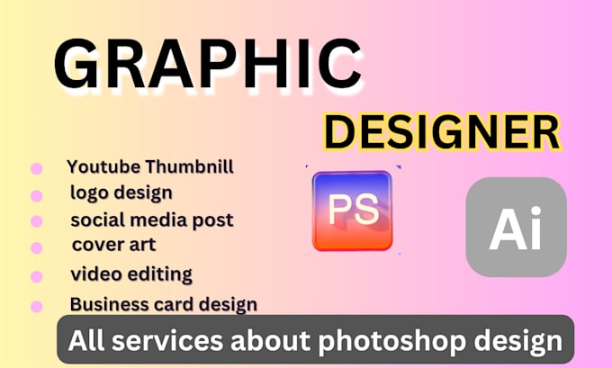 Gig Preview - Your graphic artist and designer in adobe photo shop work