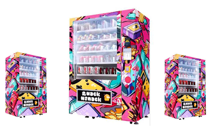 Gig Preview - Profession  atm coffee ,vending machine wraps for your brand