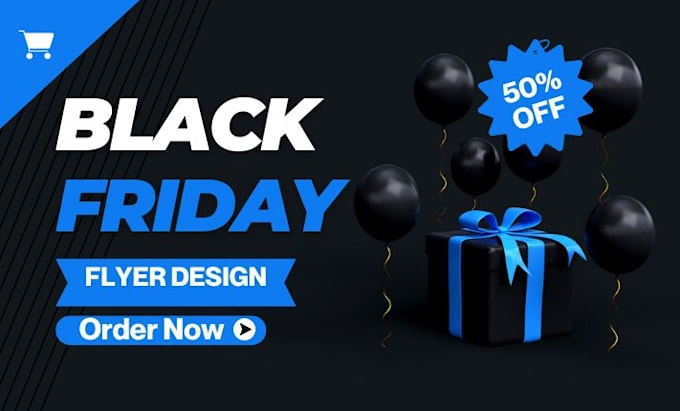 Bestseller - design black friday ad cyber monday christmas card flyer banner designs