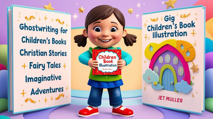 Gig Preview - Illustrate children story book illustration, kids activities, kids illustration