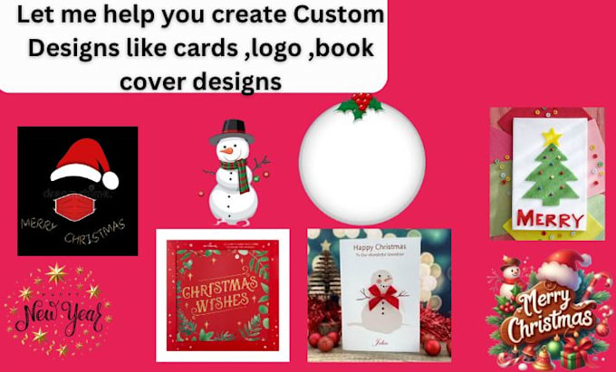 Gig Preview - Create christmas logo makeover, christmas card and post