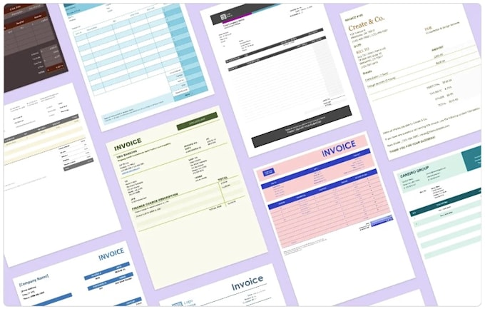 Gig Preview - Design professional, automated excel invoice templates in 1 day