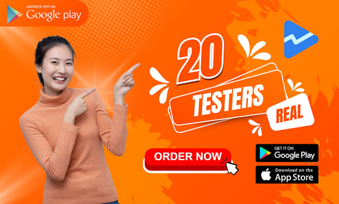 Gig Preview - Provide 20 testers for google play console closed testing app testing in 14 days