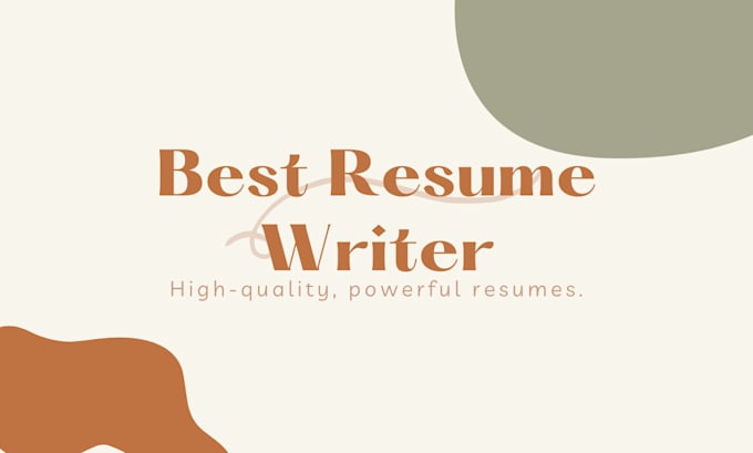 Bestseller - create a professional and comprehensive resume