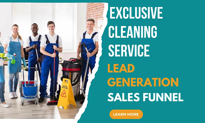 Gig Preview - Generate housekeeper leads house cleaning leads cleaning service sales funnel