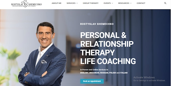 Gig Preview - Build life coaching, career counseling, consulting website with booking function