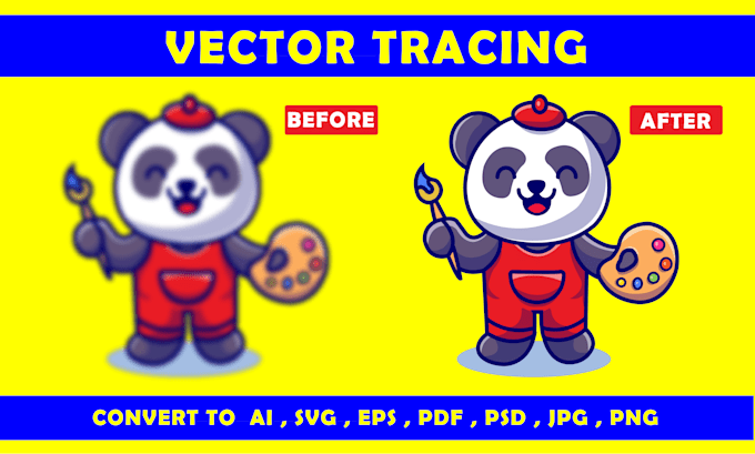 Gig Preview - Do vector tracing, png to vector, jpg to vector fast delivery