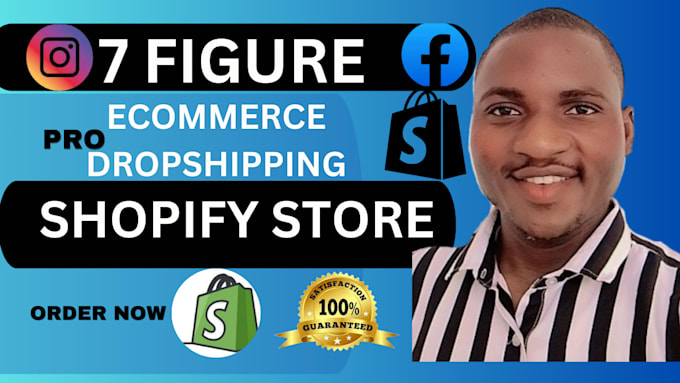 Gig Preview - Build fully optimized shopify store for dropshipping print on demand