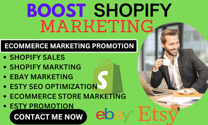 Gig Preview - Do shopify marketing promotion sales funnel to boost shopify store sales traffic