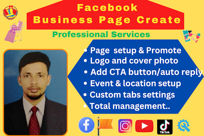 Gig Preview - Create fix and promote professional facebook business page