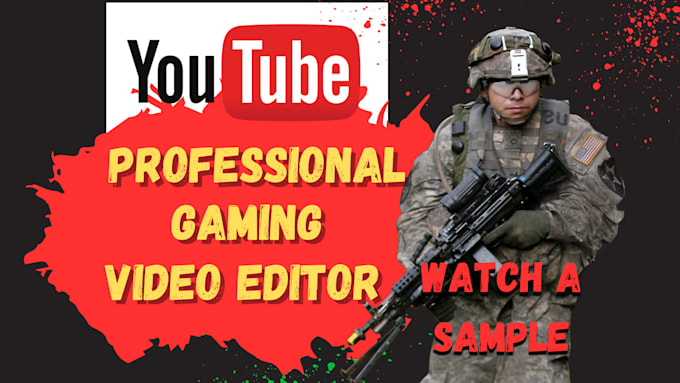 Gig Preview - Be your professional gaming video editor for valorant