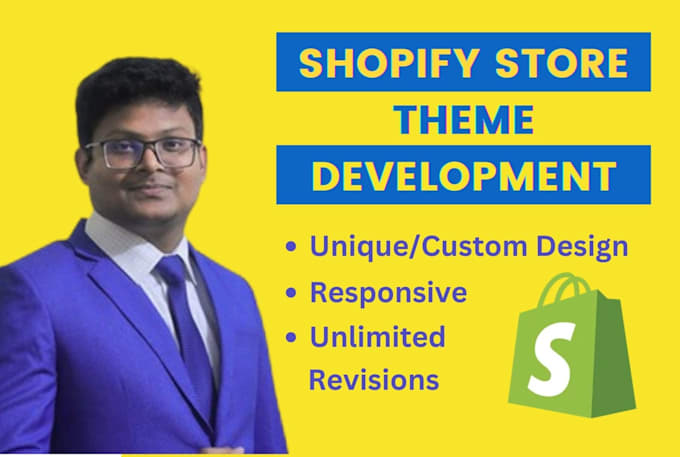 Gig Preview - Do custom shopify theme development, shopify liquid coding