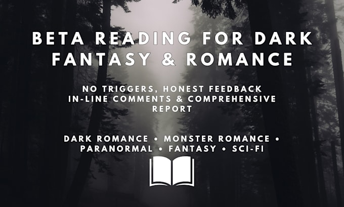 Bestseller - beta read your paranormal romance dark romance sci fi fantasy book