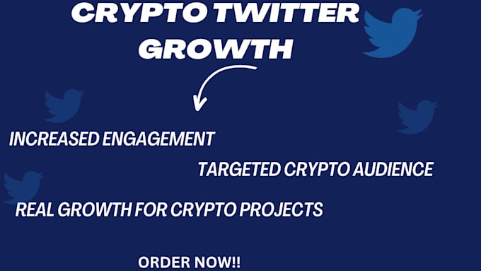 Gig Preview - Do crypto twitter promotion and growth to increase engagement