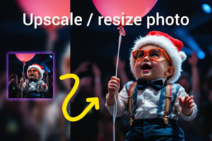 Gig Preview - Resize upscale your photo with precision