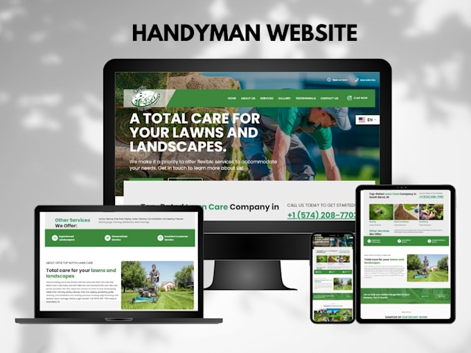 Gig Preview - Design construction, hvac, solar, handyman, or plumbing wordpress website