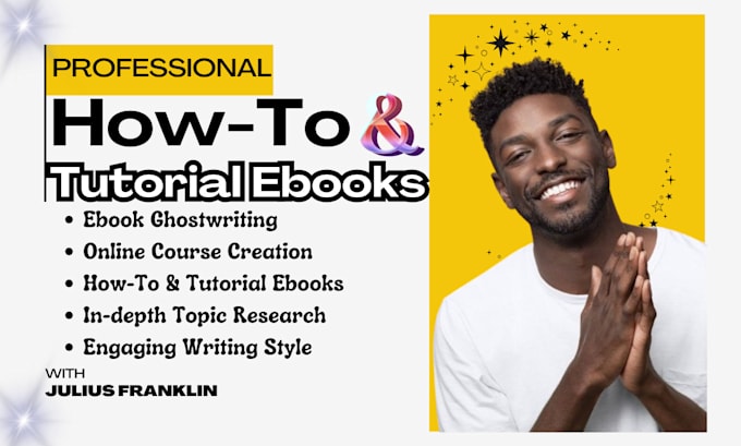 Gig Preview - Ebook online course creation, book and ebook writing, how to and tutorial ebooks