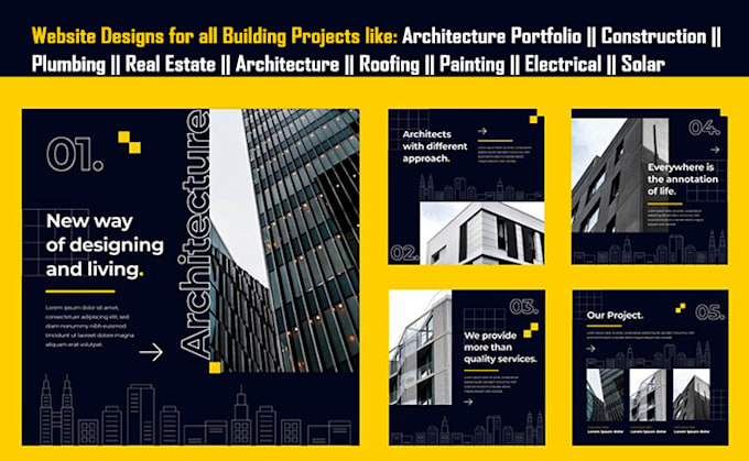 Bestseller - do architecture portfolio, build website for construction, plumbing, real estate