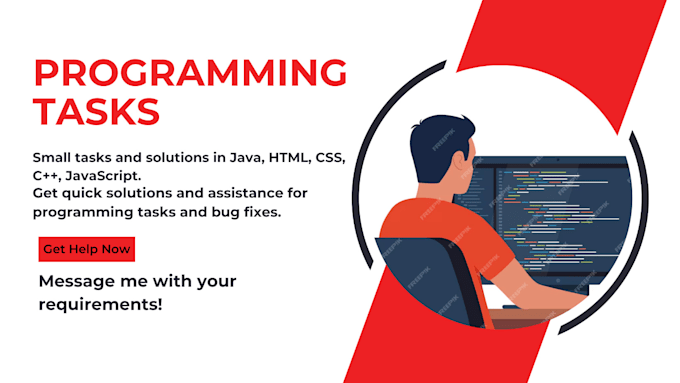 Gig Preview - Do programming tasks in c java HTML css javascript and assembly language