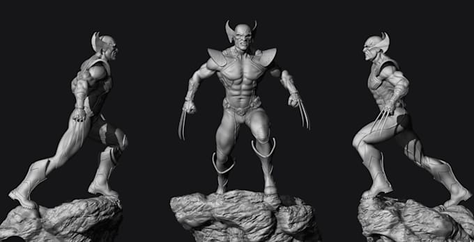 Gig Preview - Do zbrush 3d sculpting 3d printing model action figure 3d miniature stl file