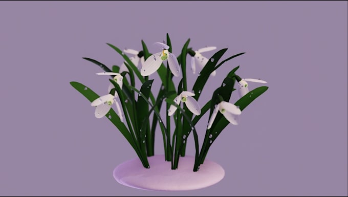 Gig Preview - Do realistic 3d flower animation, 3d flower model rendering