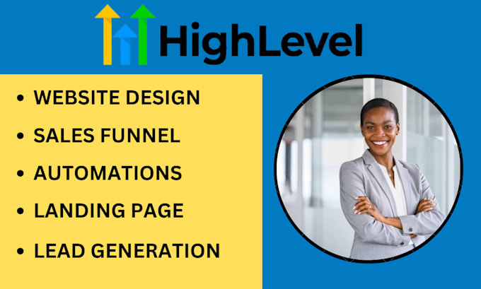 Gig Preview - Set up gohighlevel salesfunnel, workflows, gohighlevel automations