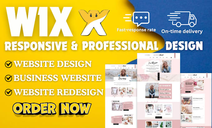 Gig Preview - Build a professional wix website design, wix website, wix website redesign, wix