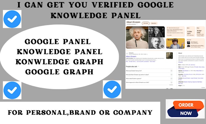 Gig Preview - Build a lifetime approved google knowowledgepanel, go0gle my business for you