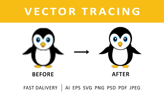 Gig Preview - Vector trace, redraw logo, and convert image to vector