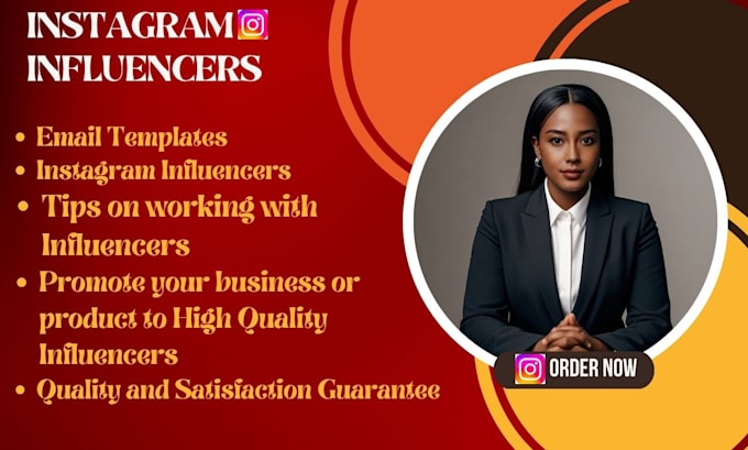 Gig Preview - Find best instagram influencer, top influencer and micro influencer