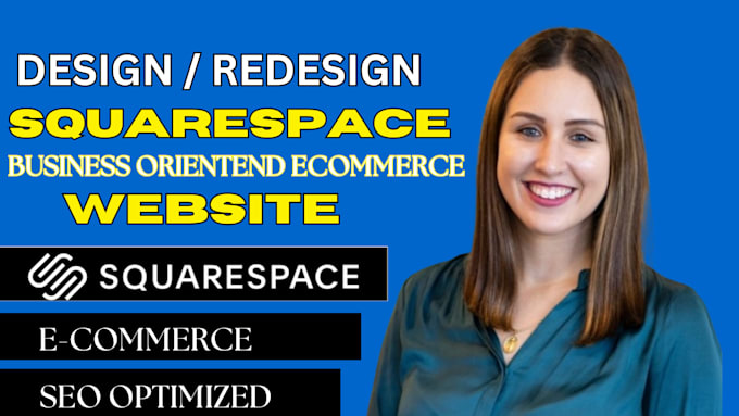 Gig Preview - Create squarespace website design or redesign and squarespace online store